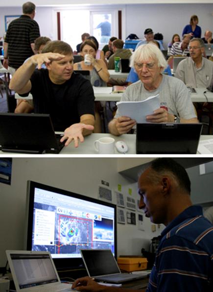 Forecasters at PREDICT operations center
