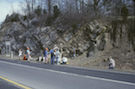 Taconic unconformity
        at Leeds exit ramp NY rte 23