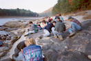 Adirondack marbles and gneisses - Hudson River near
        Warrensburg