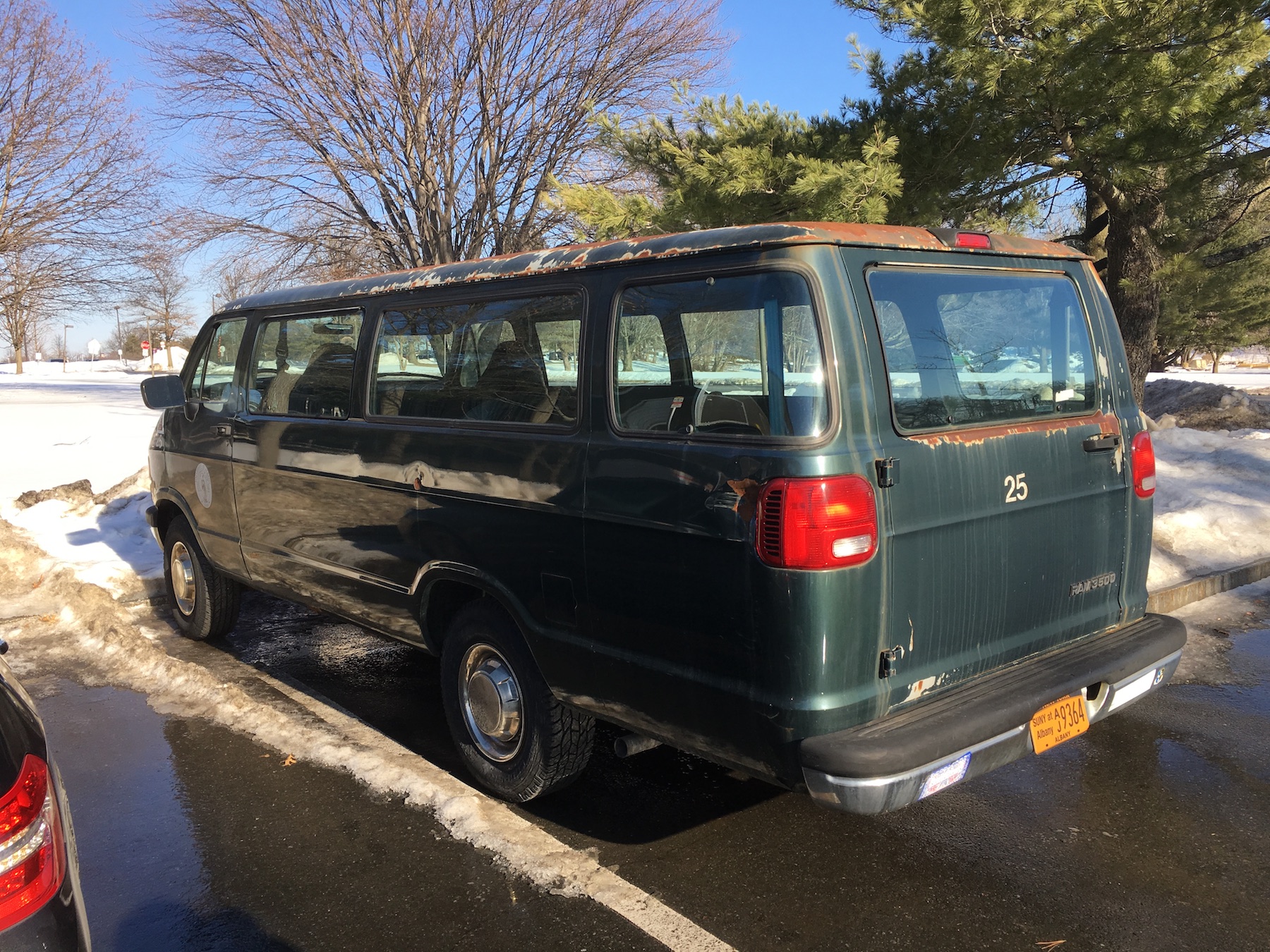 van 25 in February 2019
      parked next to Indian Quad