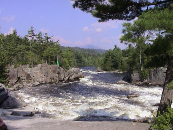 West Branch Penobscot River gorge below Fat Man's Woe