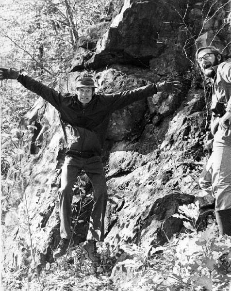George Putman leaps from the Peekskill Pluton, Fall 1975 - 75K .jpg