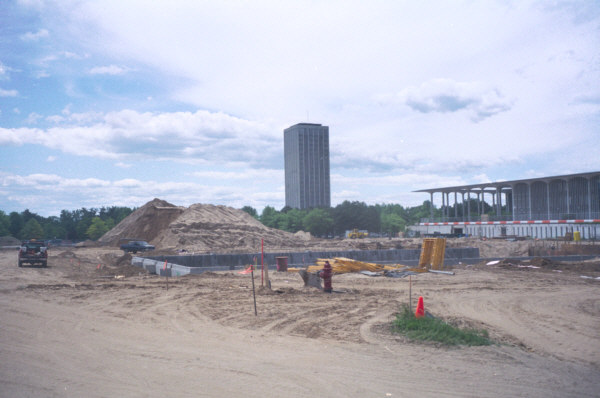 Sand of the Albany Pinebush dunefield exposed on the construction site of the "Life Sciences" building