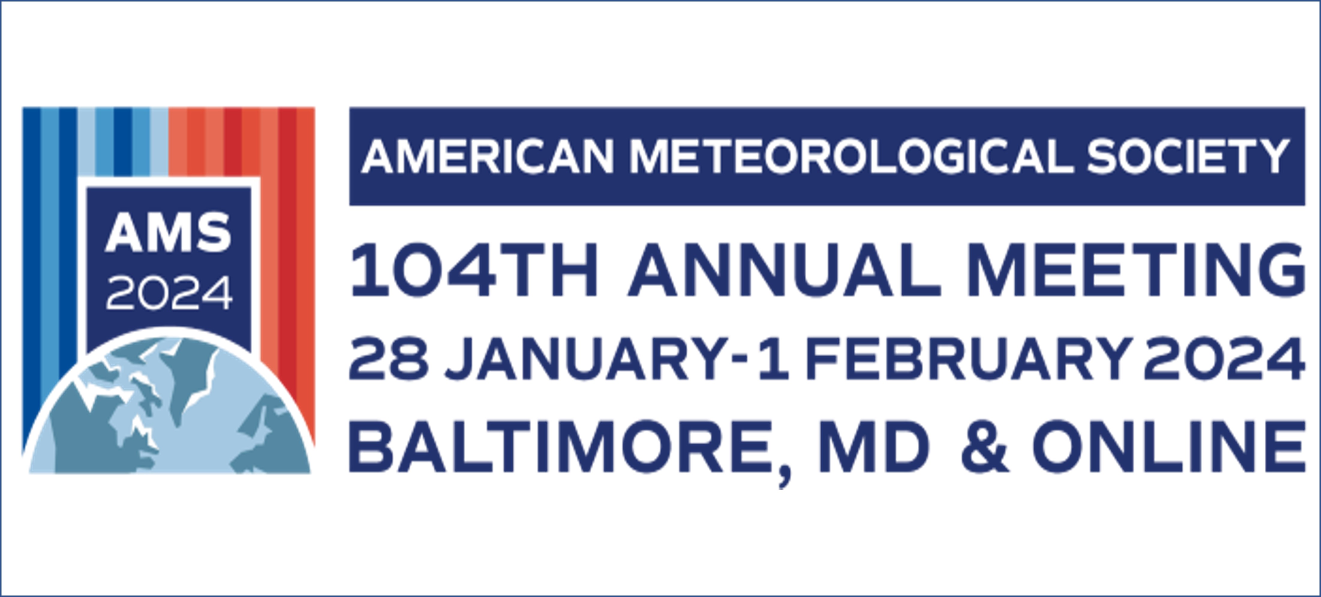 AMS 104th Annual Meeting logo.
