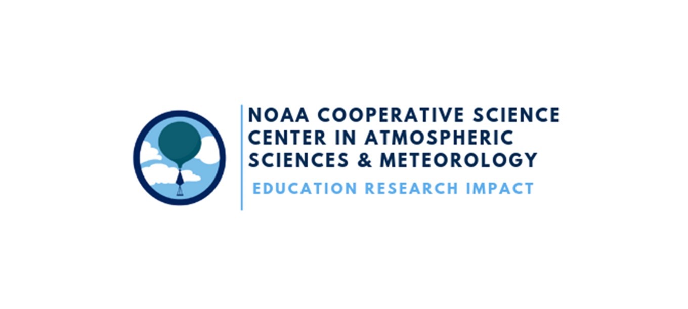 Logo for the NOAA Cooperative Science Center in Atmospheric Sciences & Meteorology.